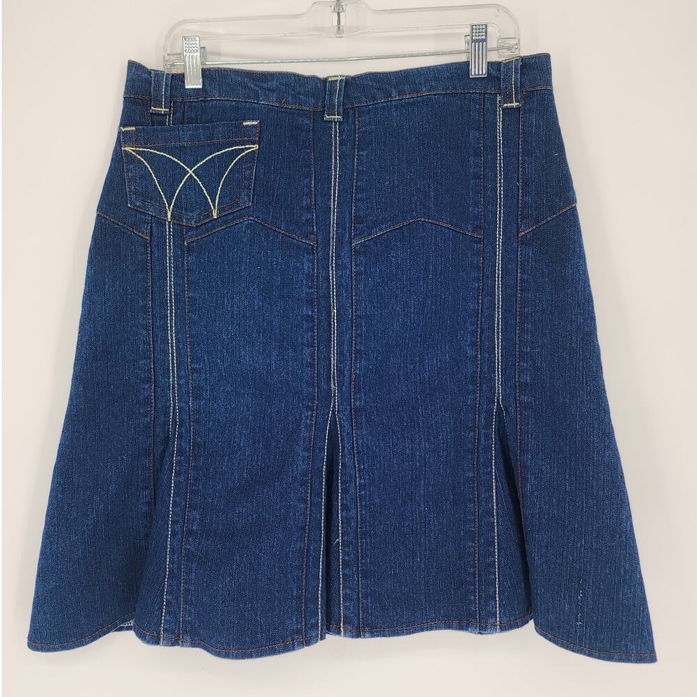 Nathalie B Vintage Denim A-Line Skirt Women’s Size L (14/16) - Picture 2 of 6